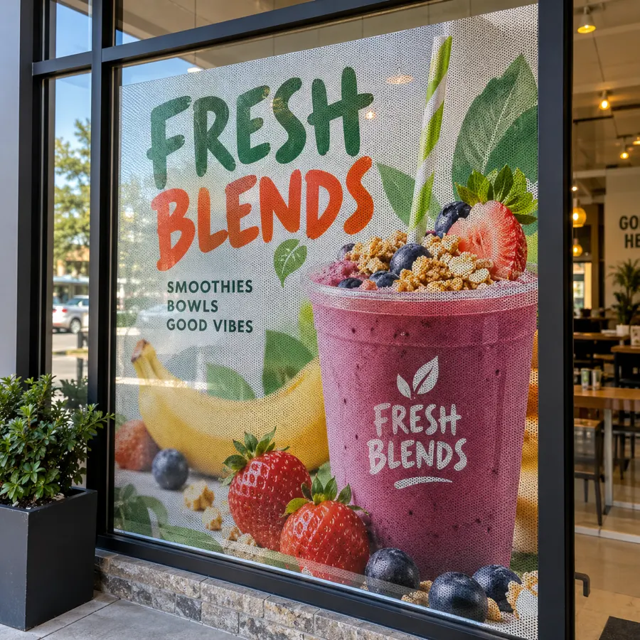 Custom Perforated Window Decals