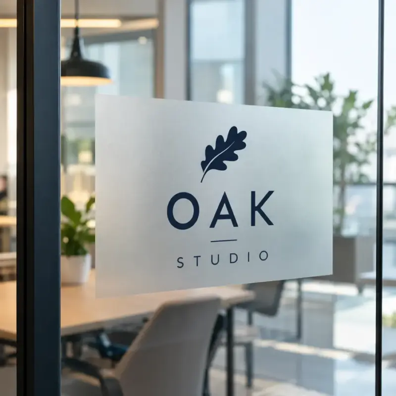 Custom Frosted Window Decals