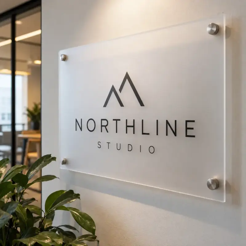Custom Frosted Acrylic Signs