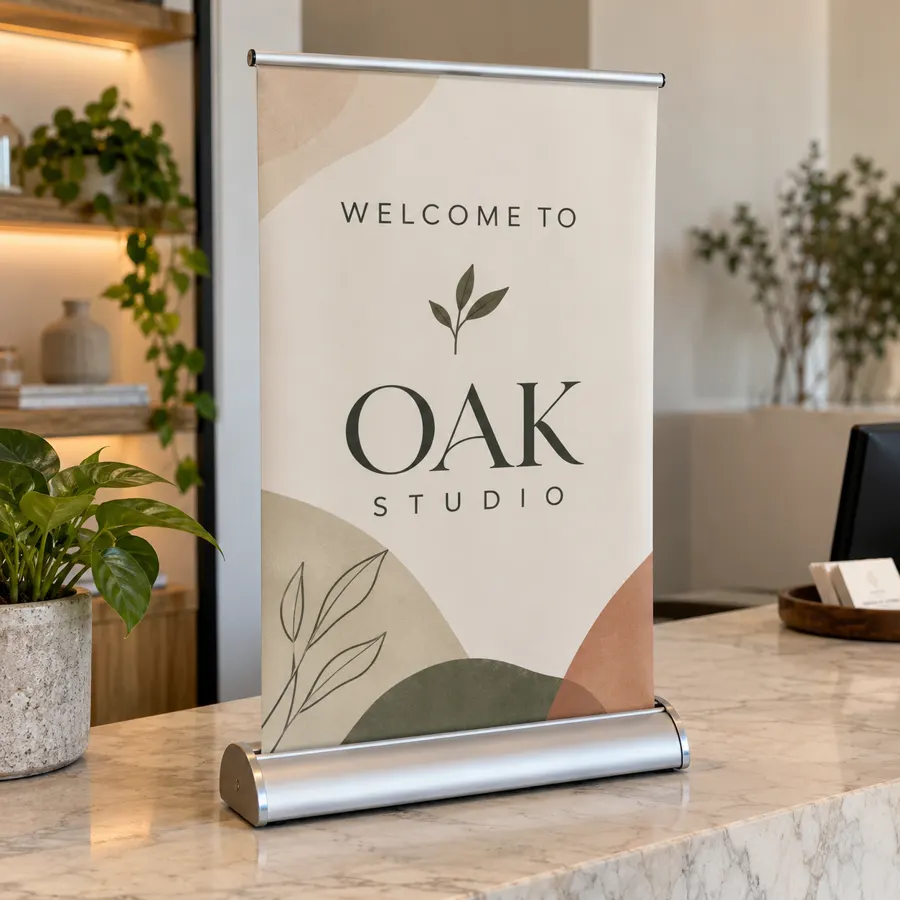 Custom Tabletop Retractable Banners
