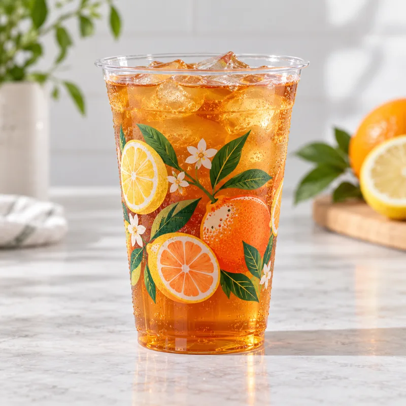 Custom Full-Color Clear PET Cups
