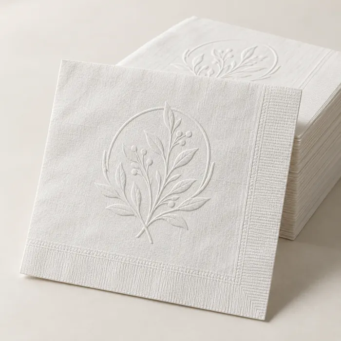 Custom Debossed Linen-Like Dinner Napkins