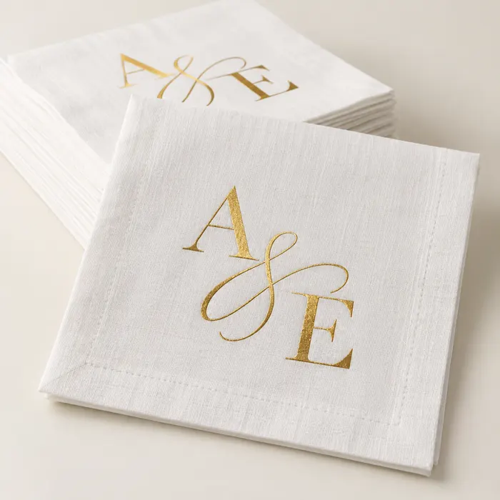 Custom Extra-Large Foil Dinner Napkins
