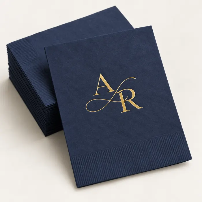 Custom Foil Guest Towels