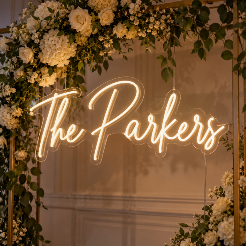 Wedding Surname LED Neon Sign