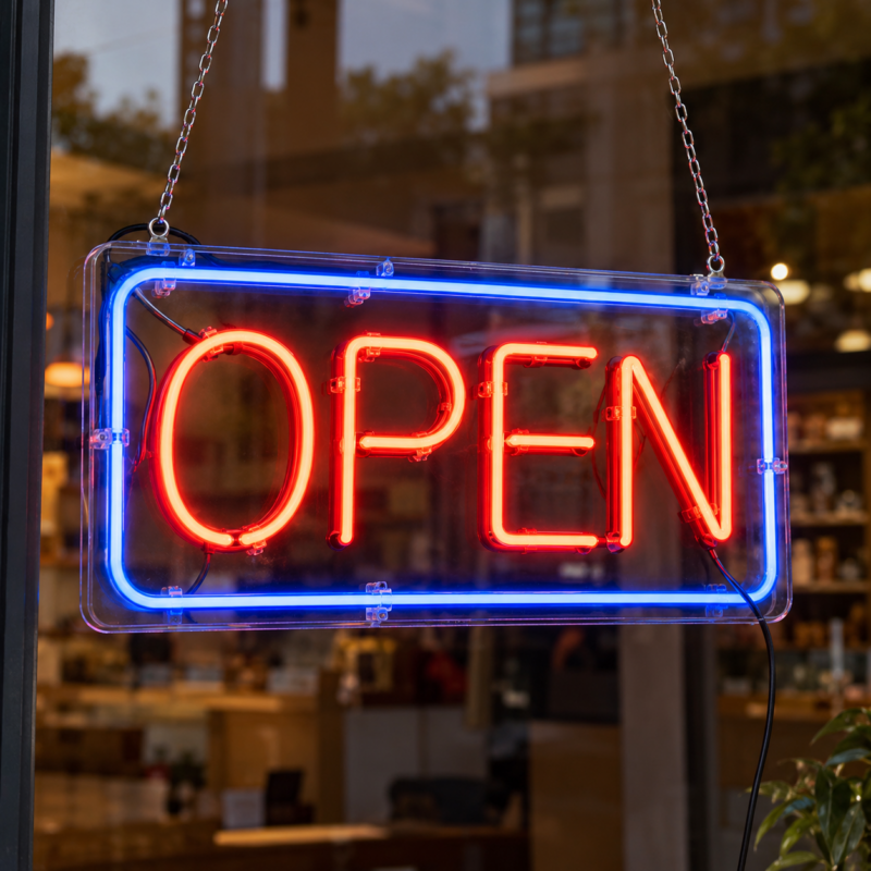 Custom OPEN Window LED Neon Sign