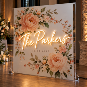 Printed Event Graphic with LED Neon — image 1