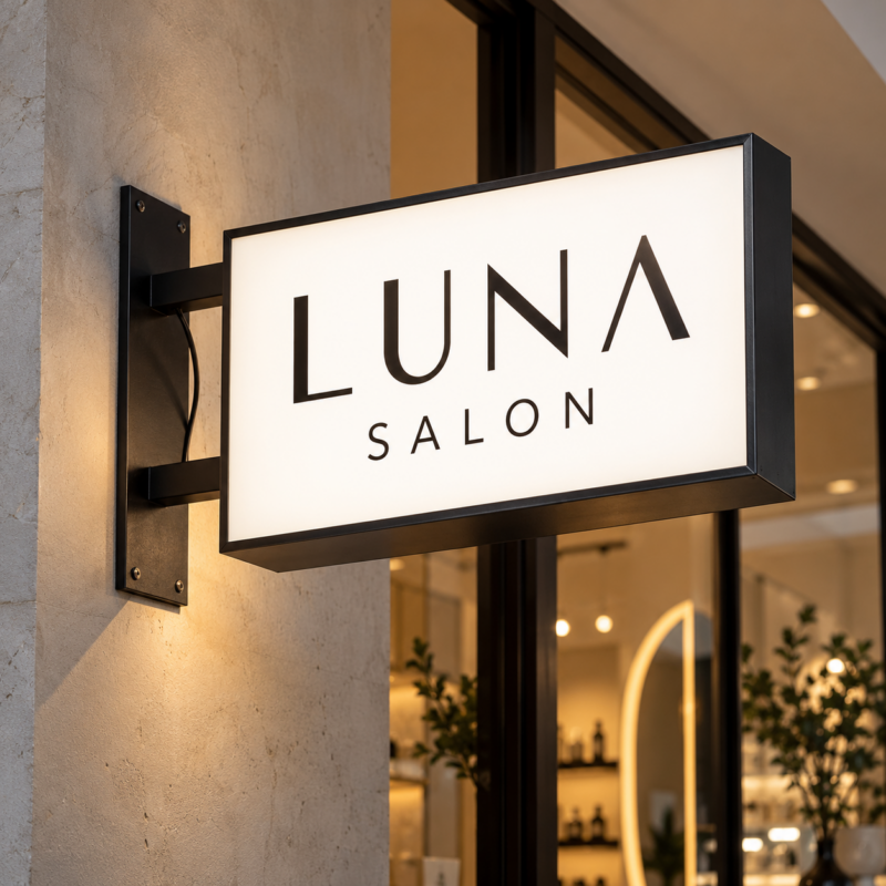 Rectangular Double-Sided LED Blade Lightbox