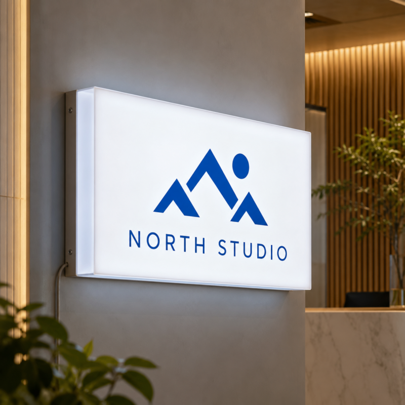 Wall-Mounted Acrylic LED Lightbox