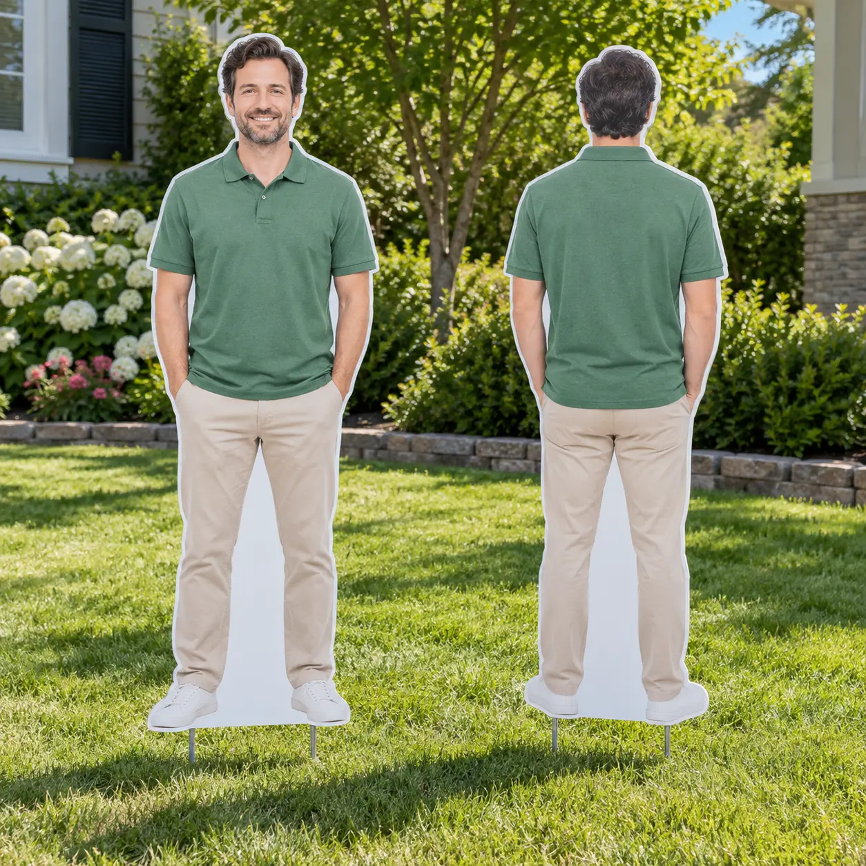 Custom Double-Sided Outdoor Photo Cutouts