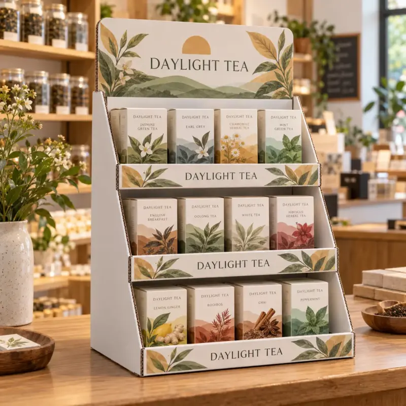 Custom 3-Tier Countertop Cardboard Displays
