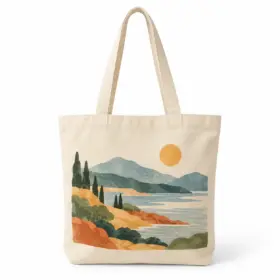 Custom Full-Color Cotton Tote Bags — image 1