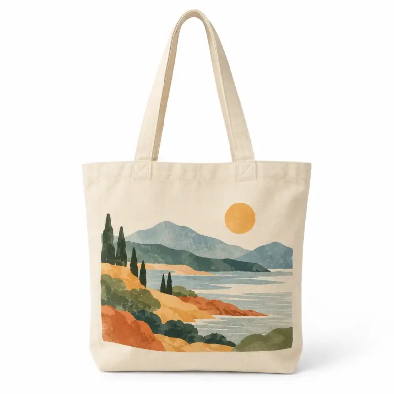 Custom Full-Color Cotton Tote Bags