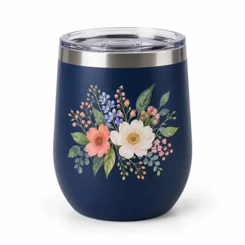 Custom 12 oz Printed Wine Tumblers