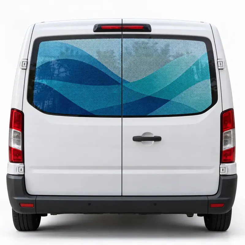 Custom Perforated Vehicle Window Graphics
