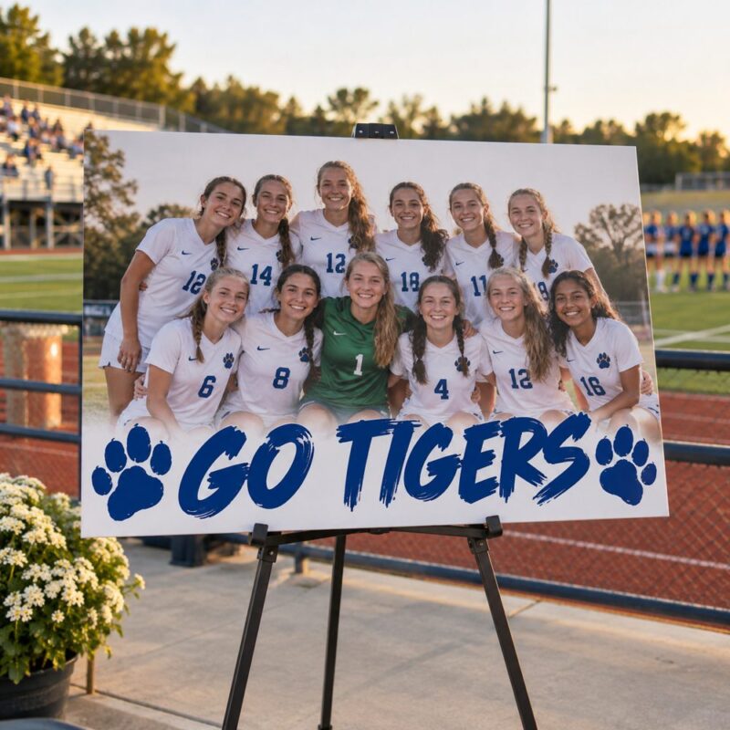 Custom Sports Team Foam Board Photo Signs