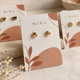 Custom Printed Earring Display Cards — image 1