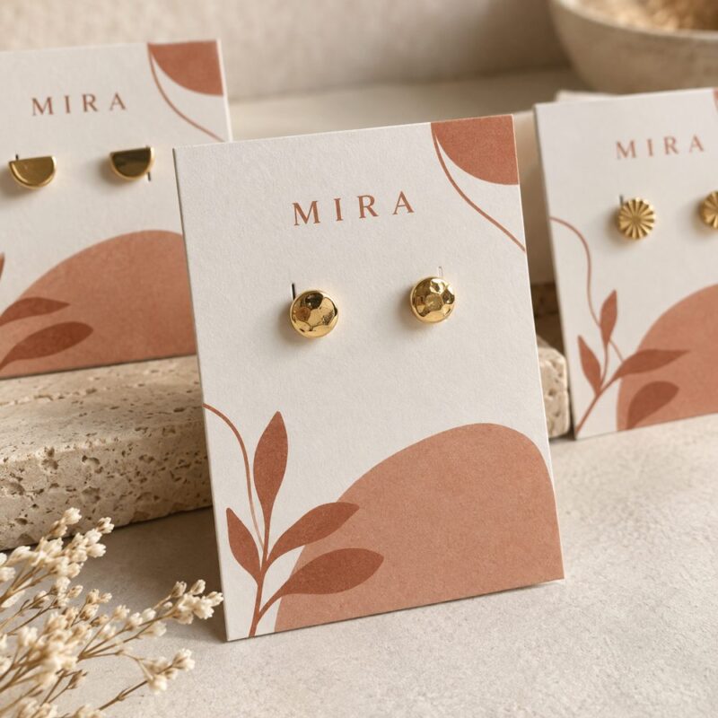 Custom Printed Earring Display Cards