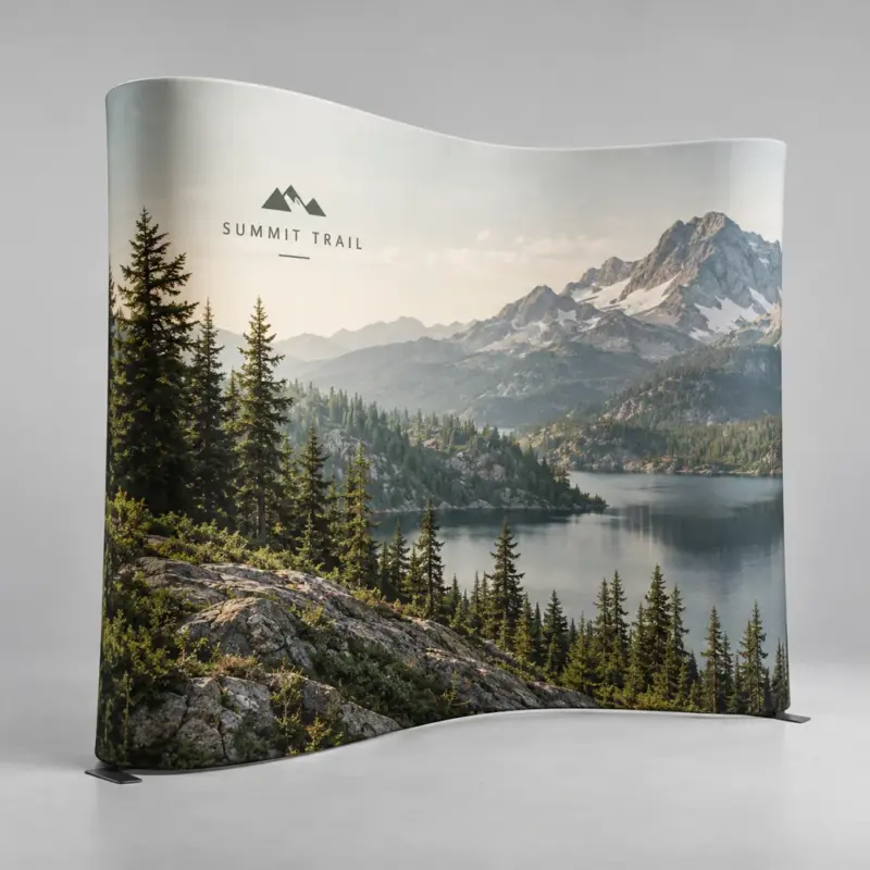 Custom S-Curve Tension Fabric Backdrops
