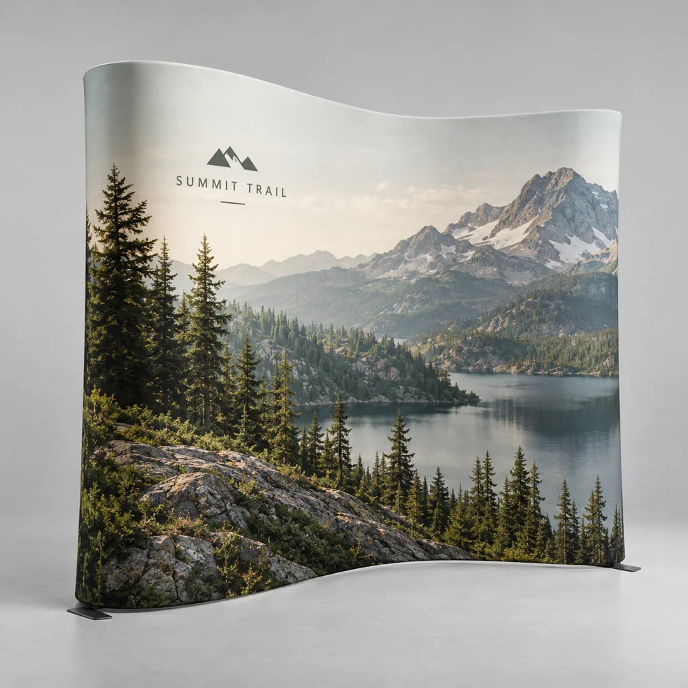 Custom S-Curve Tension Fabric Backdrops