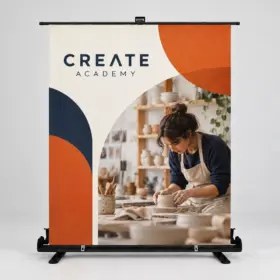 Custom Wide Retractable Fabric Displays — image 1
