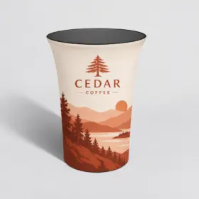 Custom Round Fabric Display Counters — image 1