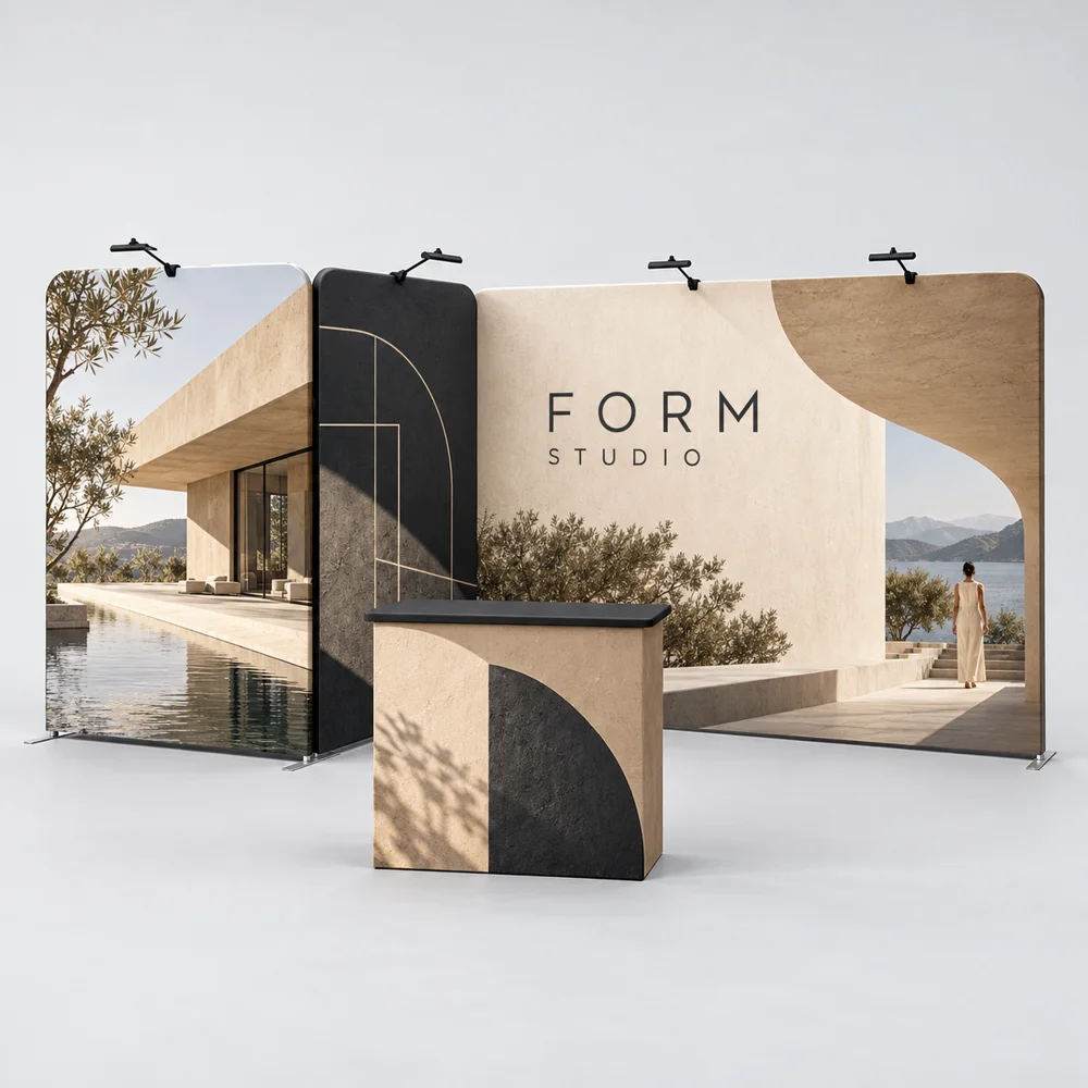 Custom 10x20 Modular Backwall Booth Kits