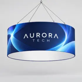 Custom Circular Hanging Fabric Signs — image 1