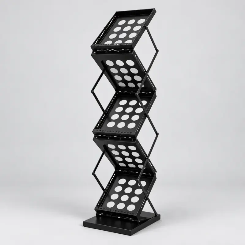 Folding Zig-Zag Brochure Stands