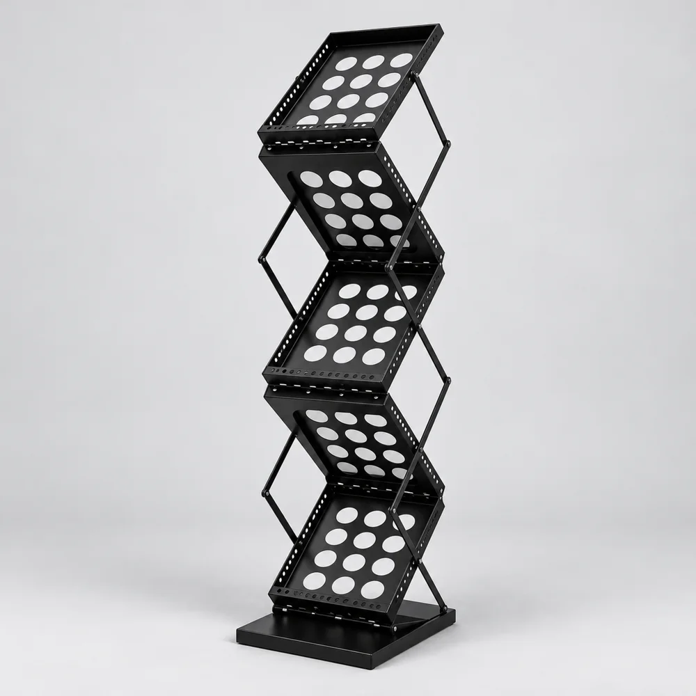 Folding Zig-Zag Brochure Stands