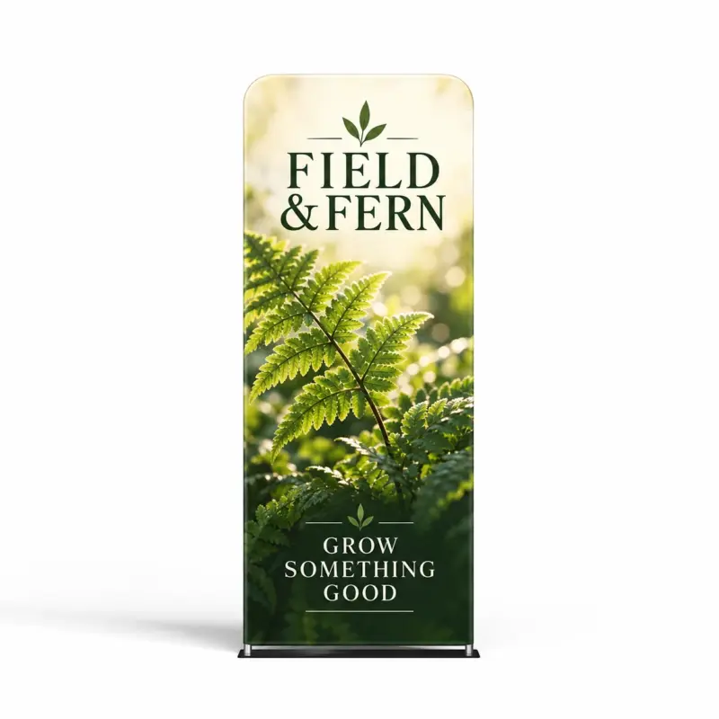 Custom Wide-Base Tension Fabric Banner Stands