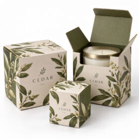 Custom Printed Corrugated Candle Boxes — image 1
