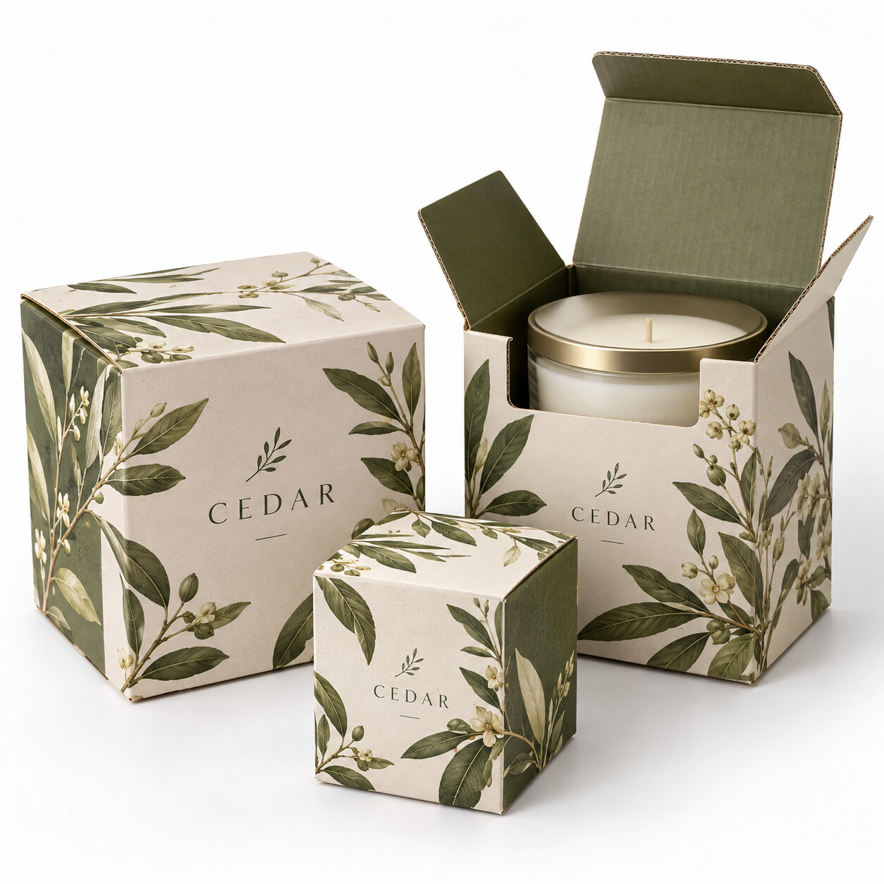 Custom Printed Corrugated Candle Boxes