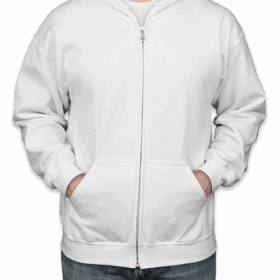 Custom Gildan Midweight 50/50 Zip Hoodie — image 3