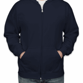 Custom Gildan Midweight 50/50 Zip Hoodie — image 4