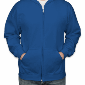 Custom Gildan Midweight 50/50 Zip Hoodie — image 5