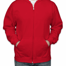 Custom Gildan Midweight 50/50 Zip Hoodie — image 6