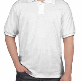 Custom Hanes EcoSmart 50/50 Jersey Polo - Printed — image 3