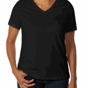 Custom Bella + Canvas Women's Jersey V-Neck T-shirt — image 4