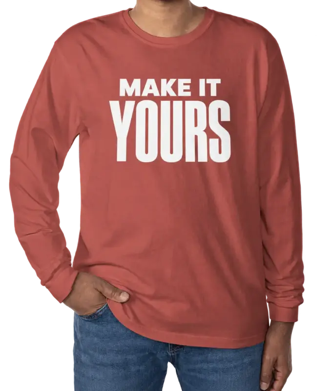 Custom Comfort Colors 100% Cotton Long Sleeve Shirt