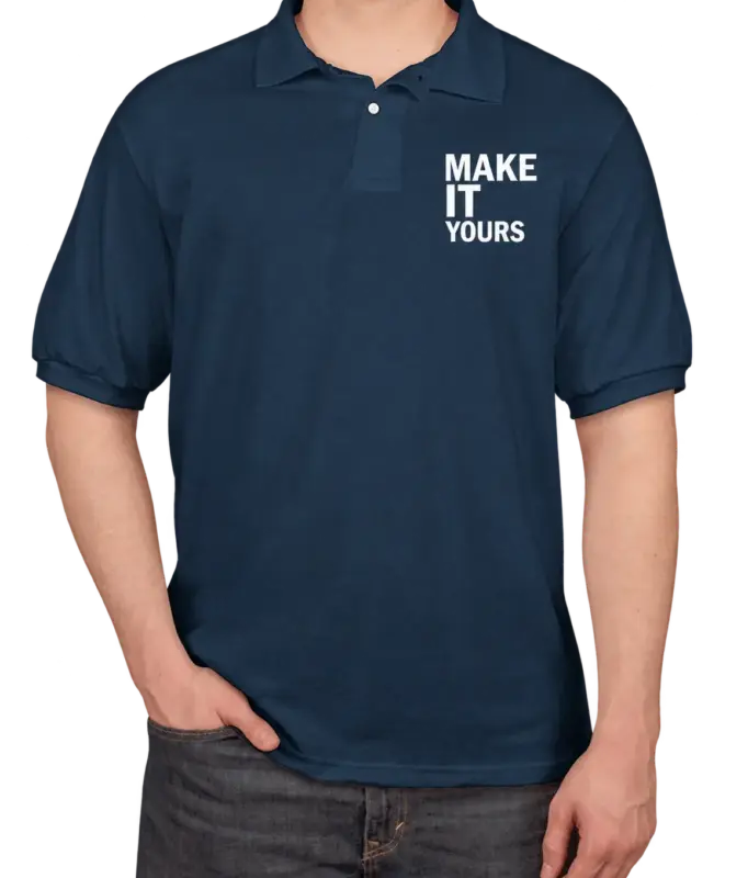 Custom Hanes EcoSmart 50/50 Jersey Polo - Printed