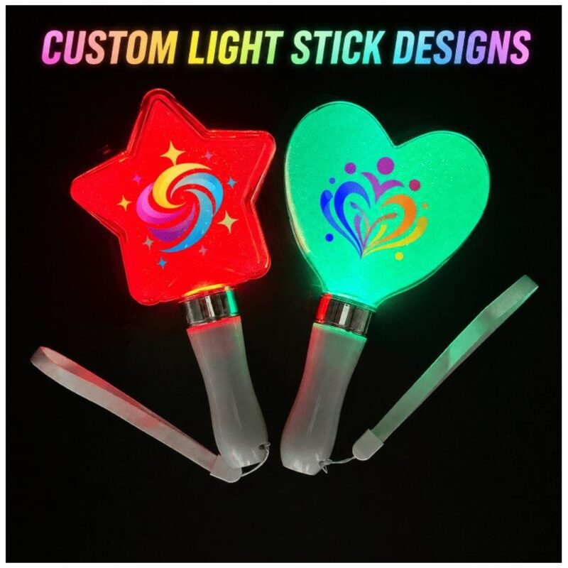 Custom Heart LED Light Stick