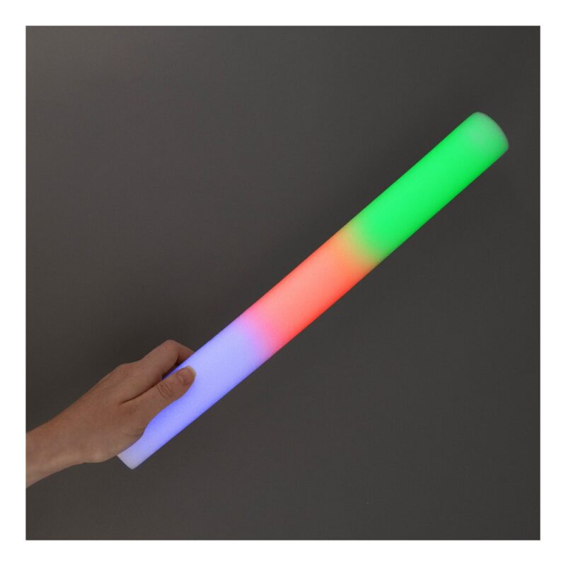 Custom 18-inch RGB Flashing LED Foam Sticks