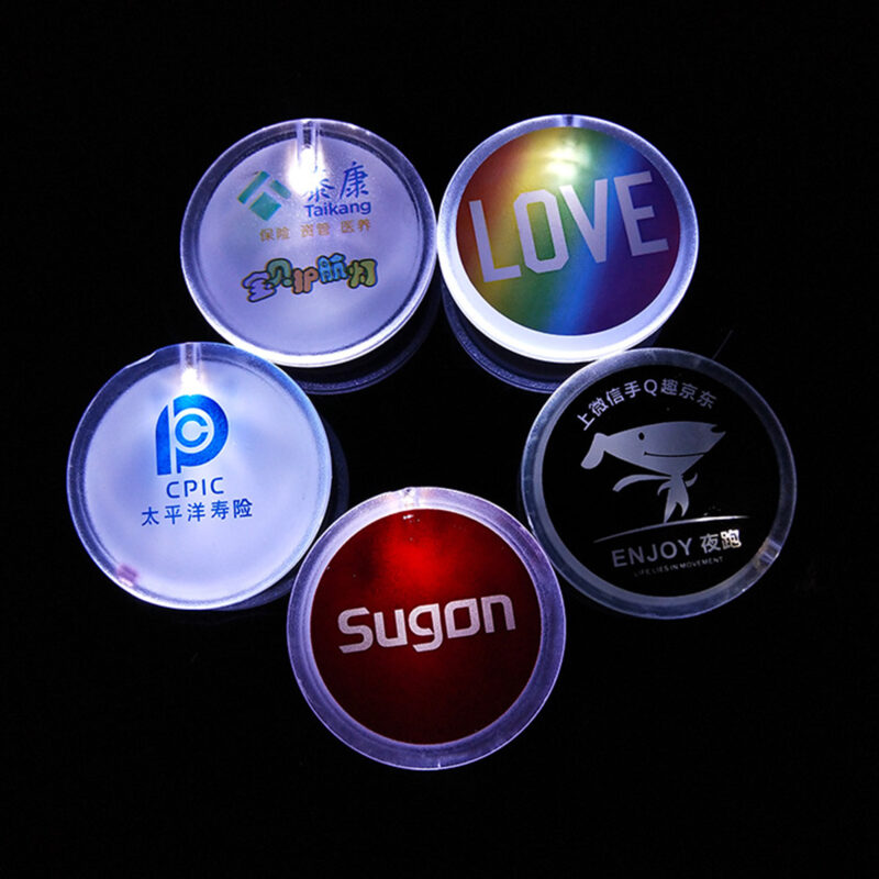 Custom 2" Round Acrylic LED Badges