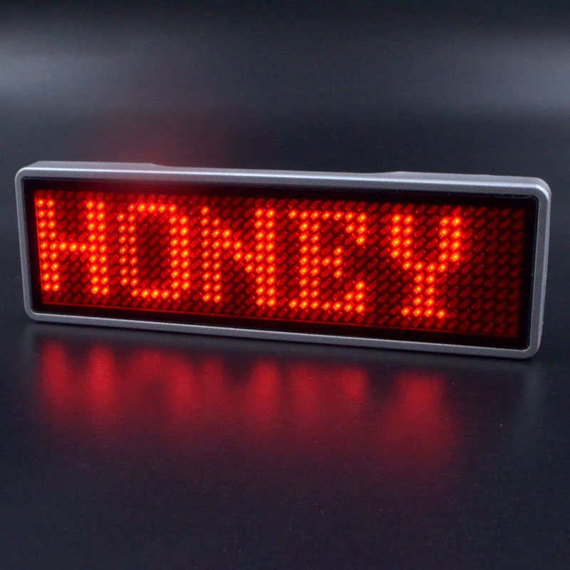 Custom Bluetooth Programmable LED Name Badges