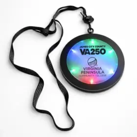 Custom Flashing LED Medallion Necklaces — image 1