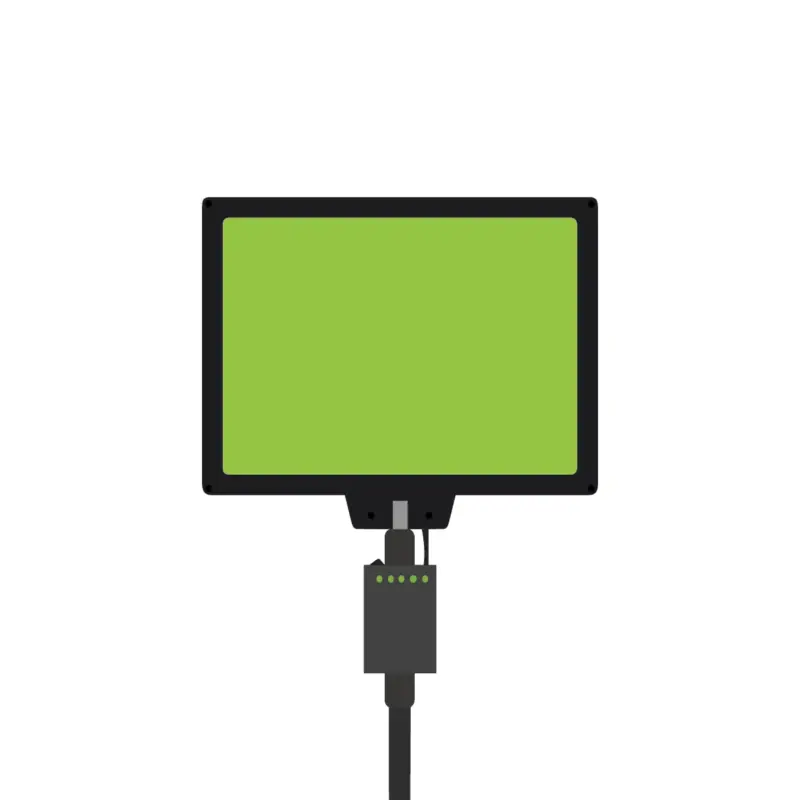 Custom 14-inch Rectangular LED Fan Sign