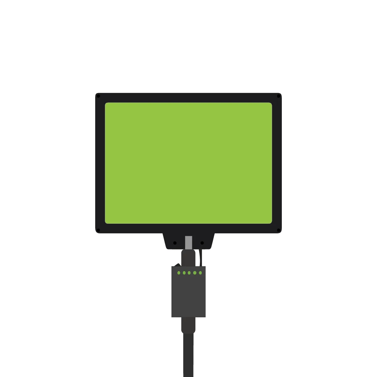 Custom 14-inch Rectangular LED Fan Sign