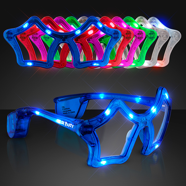 Custom Star-Shaped LED Party Glasses