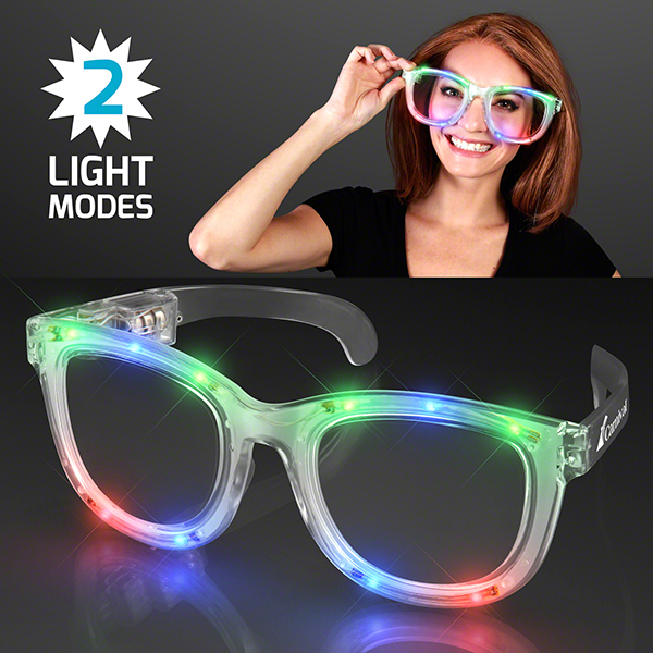 Custom Jumbo Multicolor LED Party Glasses